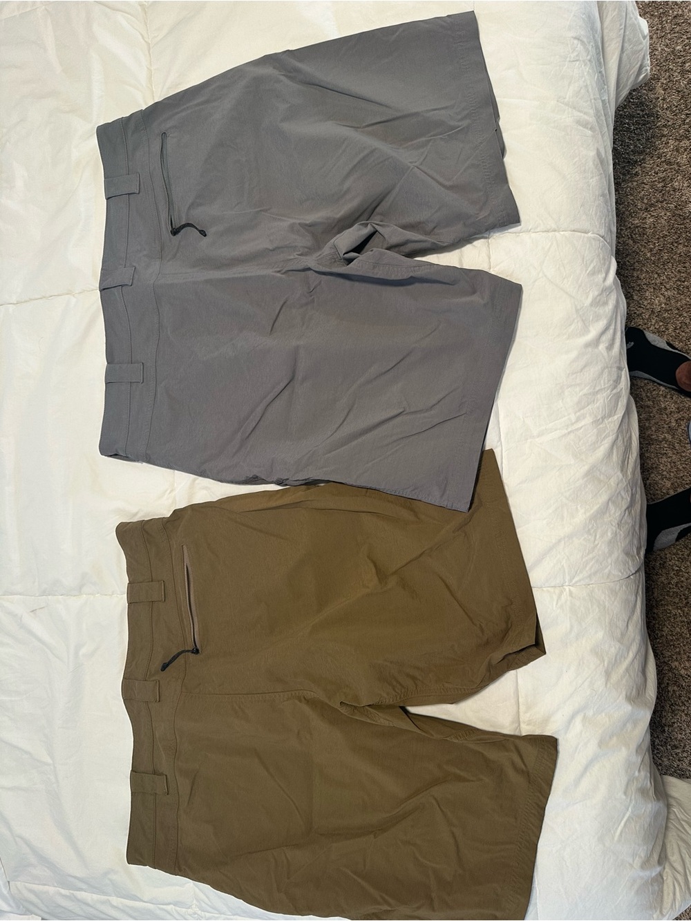 First Lite Men's Shorts in Brown and Grey - Picture 2 of 3